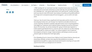 Software Engineering AMTS Intern Opening At Salesforce ||Batch || 2024