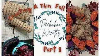 Start a Easy Thin Fall Wreath DIY | Rustic Autumn Door Decor