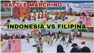 BATTLE MARCHING BAND INDONESIA VS FILIPINA || INTERNATIONAL JEMBER MARCHING CARNIVAL