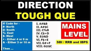 NEW TYPE Direction Coding Based Questions || MAINS LEVEL DISCUSSION