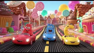 ABC Race through Candy Town | Learn ABCs with Fun Songs | Preschool Learning Rhyme