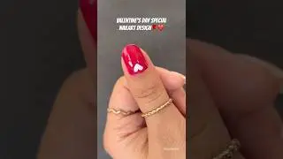 ✨Valentine&rsquo;s Day special heart Nailart at home🌹❤️#shorts#nails#nailart#valentinesday#youtubeshorts