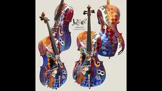 Hand Painted 4/4 Cello, Colorful Musical Instrument By Juleez