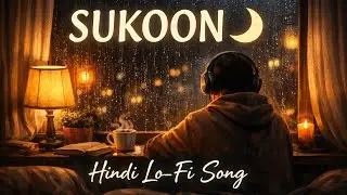 Sukoon Sa Pal 🌙 | Relaxing Hindi Lo-Fi Song | Midnight Chill | Stress Relief Music🌷