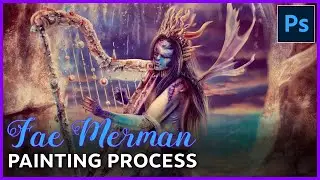 Fairy Merman Fantasy Art [Time Lapse]