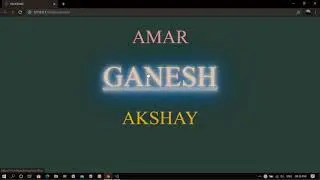 Make a Your Name | Hover Name| Neon Light Using HTML | CSS
