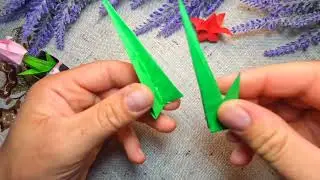 Оригами Цветок 🌹в горшке 🍯 Origami Flower 🌷in a pot