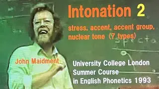 John Maidment_'Intonation' 2_stress, accent, nuclear tone (7 types)_University College London 1993