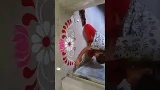 alpona making for durga puja #alponadesign #durgapujadecoration