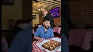 Trying Grandma G's deep dish pizza at Giamela's #foodreview #pizza #foodie #shorts #mukbang