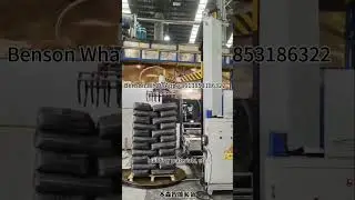 Benson fully automatic column palletizer, 50 kg bag putty powder sunflower seeds vertical stacker