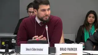 Briefing by Brad Parker of Defence for Children International Palestine