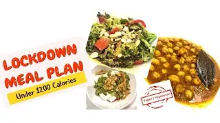 Lockdown Meal Plan | Veg Diet Plan Under 1200 Calories | English