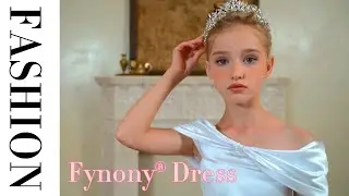 👑 Fynony&reg; Fairy Bow Off‑Shoulder Satin Princess Dress | Royal Elegance