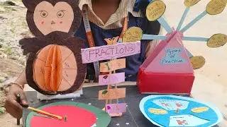 Maths project work #working model#fractions#maths#project 