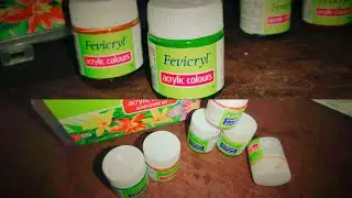 Fevicryl Speakling Pearl & Acrylic Colour Unboxing