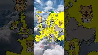 Cats Per Every 1k People|#europe #mapping #cat