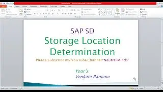 SAP SD Storage Location Determination full class with configuration.