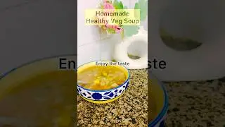 Wholesome homemade healthy veg soup recipe #food #shorts