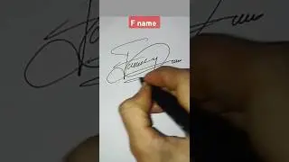 F name signature style #signature #calligraphy #logo #viral #shorts #online