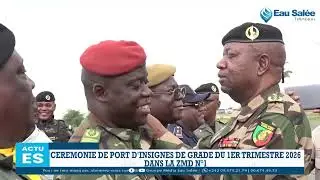 CEREMONIE DE PORT D'INSIGNES DE GRADE DU 1ER TRIMESTRE 2026 DANS LA ZMD N&deg;1