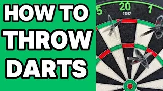 How to Throw Darts 🎯 Simple Tips on Stance, Grip & Aim.  How to Score & Improve Fast