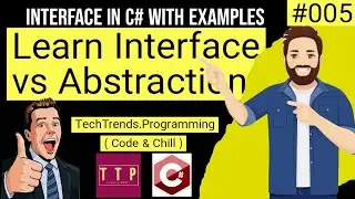 Interface in C# Explained with Examples | Interface vs Abstraction | Simple | #interface | TTP | #5
