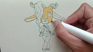 Drawing Funko Pop Gazelle from Zootopia 2