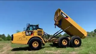 CATERPILLAR 740B TRUCK WITH WORKING INSPECTION