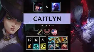 Caitlyn Mid vs Ryze - NA Grandmaster Patch 25.16