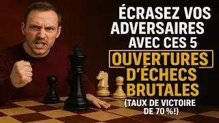 Écrasez vos Adversaires avec ces 5 Ouvertures d'Échecs BRUTALES (Taux de Victoire de 70% !)