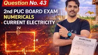 2nd PUC Physics Current Electricity Previous Year Numericals | PYQ Problems|123 Physics