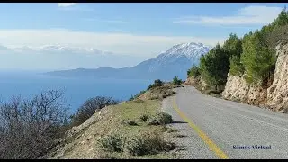 Samos roadtrip: Chora - Koumaradei - Pyrgos - Spatharei - Pagondas - Myli