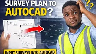 Input Survey Data (Coordinates) into AutoCAD (No Step Skipped!)