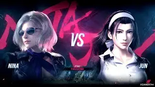 Tekken 8 Nina Vs Jun Kazama Gameplay 4K
