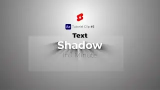 Text-Shadow Animation With After effects - #Shorts