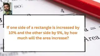 If one side of a rectangle is increased by 10% and the other side by 5%, by how much will the area 