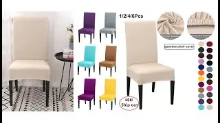 Chair cover slipcovers for kitchen dining room or wedding banquet from Aliexpress