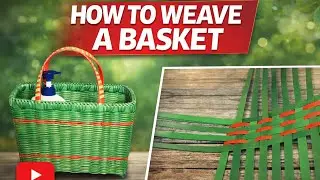 Amazing Plastic Basket Making at Home | Easy Hand Basket DIY Idea