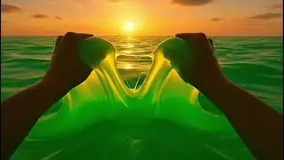 Swimming in the sea waves 