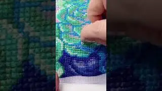 Vertical back embroidery, beautiful color matching cross stitch tutorial cross stitch vertical back