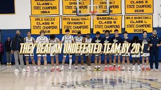 NOTRE DAME FAIRFIELD KNOCK OFF AN UNDEFEATED KOLBE CATHEDRAL SQUAD BY 20 IN FRONT OF A SOLD OUT GYM