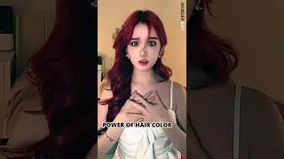 Power Of Hair Color ☠️🔥🎉 #shorts #haircolor #hairstyle