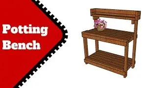 Potting Bench made from 2x4s Plans