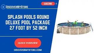 Splash Pools Round Deluxe Pool Package 27 foot by 52 Inch