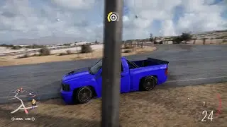 Crazy Blue Silverado🤯🏁 #automobile #ps5 #fh5 #custom #cars #fyp #shorts 