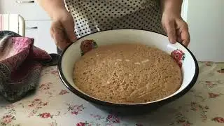 Değirmende öğüttürdüğümüz kendi buğdayımızdan tam buğday ekmeği pişirdim. @Eminemutfaktaa