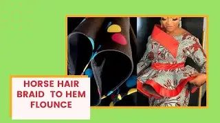 How to make a standing peplum with crinoline | Easy method : 360 degree flare#standing flare