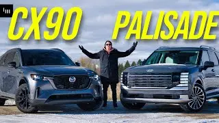 Hyundai Palisade 2026 против Mazda CX90 &mdash; роскошный семейный автомобиль с 3 рядами сидений.