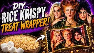 Custom Hocus Pocus Krispie Treat Wrapper (Tutorial)